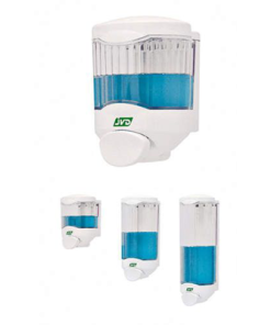 Distributeur de savon crystal blanc 450 ml JVD