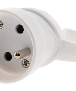 Fiche électrique femelle à anneau 2 pôles + terre
