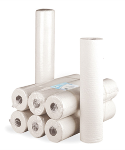 Drap table d’examen 2 plis Ecolabel tissu blanc 0.65 x 48 m x 12 Garcia de Pou – 214.26