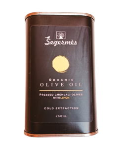 HUILE D’OLIVE BIO AU CITRON PRESSÉ – DOMAINE SEGERMÉS – CHEMLALI