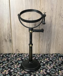 Ancien miroir sur pied an laiton