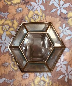 Applique murale hexagonale vintage