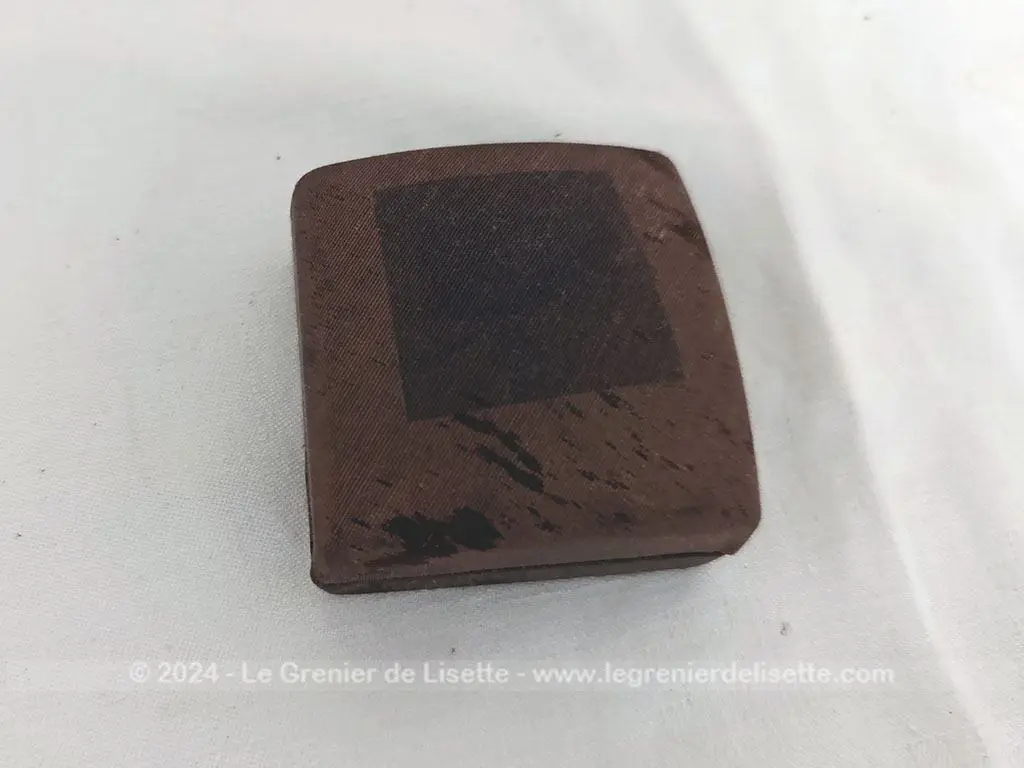 Boutons manchettes argent monogrammes JC dans écrin – Image 7