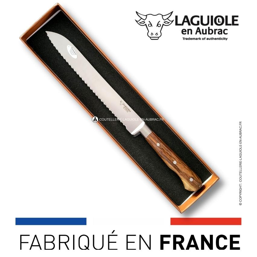 Couteau à Pain Laguiole en Aubrac – Manche Pistachier – Image 2