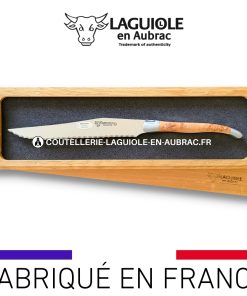 Couteau à Pain Laguiole en Aubrac 2 mitres Inox Genévrier