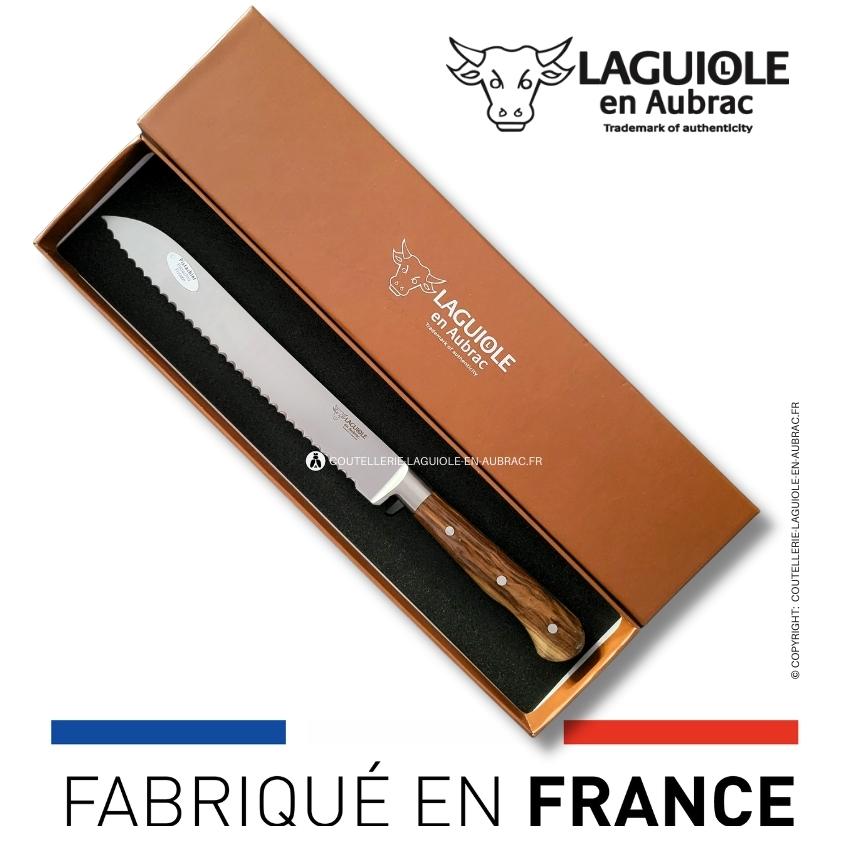 Couteau à Pain Laguiole en Aubrac – Manche Pistachier – Image 3
