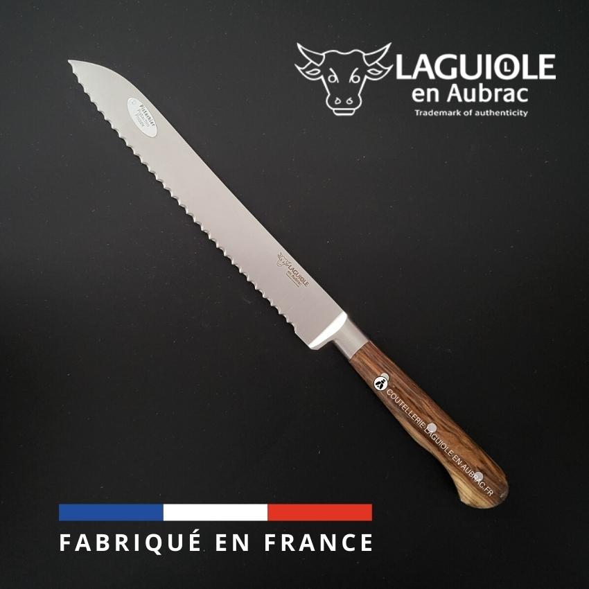 Couteau à Pain Laguiole en Aubrac – Manche Pistachier – Image 5